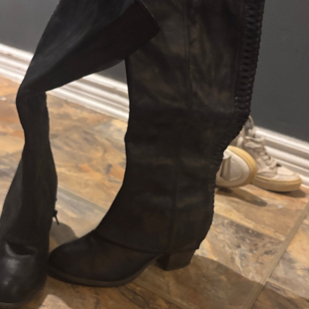 Fergalicious Black Over the Knee Boots
